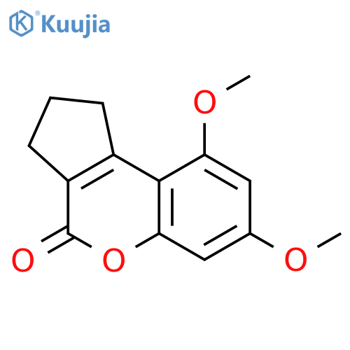 Cyclopenta[c][1]benzopyran-4(1H)-one,2,3-dihydro-7,9-dimethoxy- structure