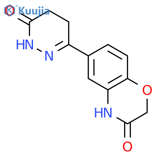 2H-1,4-Benzoxazin-3(4H)-one, 6-(1,4,5,6-tetrahydro-6-oxo-3-pyridazinyl)- structure