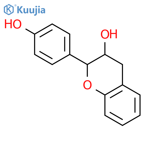 2H-1-Benzopyran-3-ol,3,4-dihydro-2-(4-hydroxyphenyl)- structure