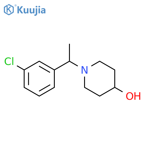 1-[1-(3-Chloro-phenyl)-ethyl ]-piperidin-4-ol structure