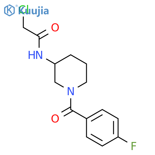 2-Chloro-N-[1-(4-fluoro-benzoyl)-piperidin-3-yl]-acetamide structure