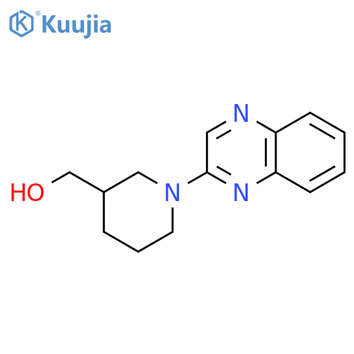 (1-Quinoxalin-2-yl-piperidin-3-yl)-methanol structure