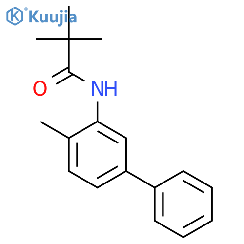 Propanamide, 2,2-dimethyl-N-(4-methyl[1,1-biphenyl]-3-yl)- structure