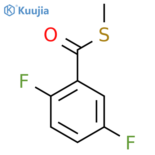2,5-Difluorobenzenecarbothioic Acid S-Methyl Ester structure