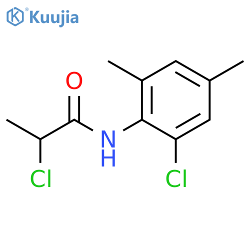 2-chloro-N-(2-chloro-4,6-dimethylphenyl)propanamide structure
