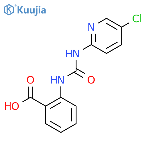 2-{(5-Chloropyridin-2-yl)carbamoylamino}benzoic Acid structure