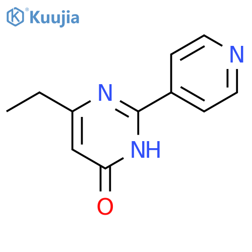 6-ethyl-2-(pyridin-4-yl)-3,4-dihydropyrimidin-4-one structure