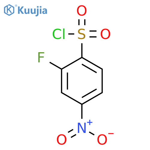 2-Fluoro-4-nitrobenzene-1-sulfonyl chloride structure