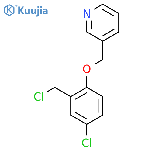 3-[4-Chloro-2-(chloromethyl)phenoxymethyl]pyridine structure