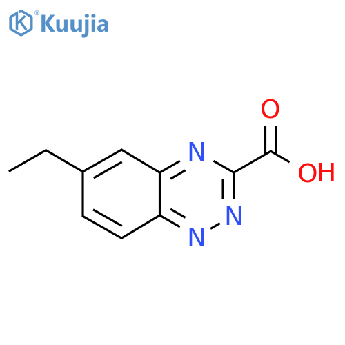6-Ethylbenzo[e][1,2,4]triazine-3-carboxylic acid structure
