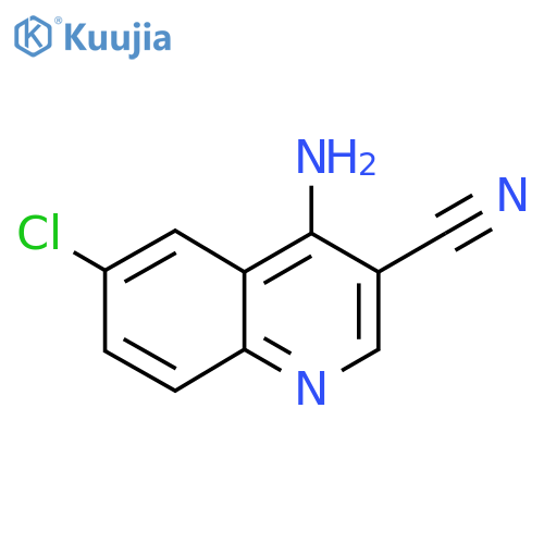 4-Amino-6-chloroquinoline-3-carbonitrile structure