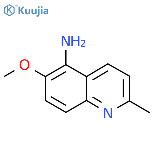 5-Quinolinamine, 6-methoxy-2-methyl- structure