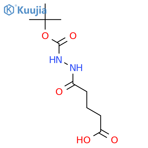 Pentanedioic acid, mono[2-[(1,1-dimethylethoxy)carbonyl]hydrazide] structure