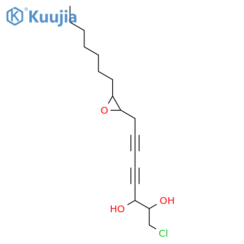 4,6-Octadiyne-2,3-diol,1-chloro-8-(3-heptyloxiranyl)- (9CI) structure