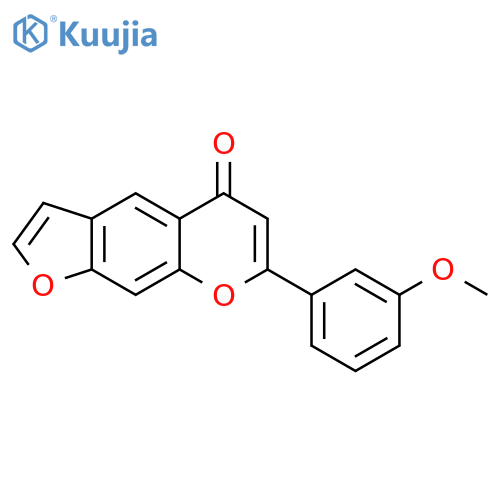 5H-Furo[3,2-g][1]benzopyran-5-one,7-(3-methoxyphenyl)- structure