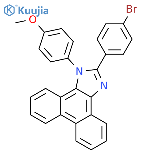 2-(4-Bromophenyl)-1-(4-methoxyphenyl)-1H-phenanthro[9,10-d]imidazole structure