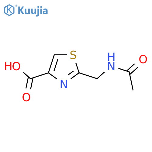 2-(acetamidomethyl)-1,3-thiazole-4-carboxylic acid structure