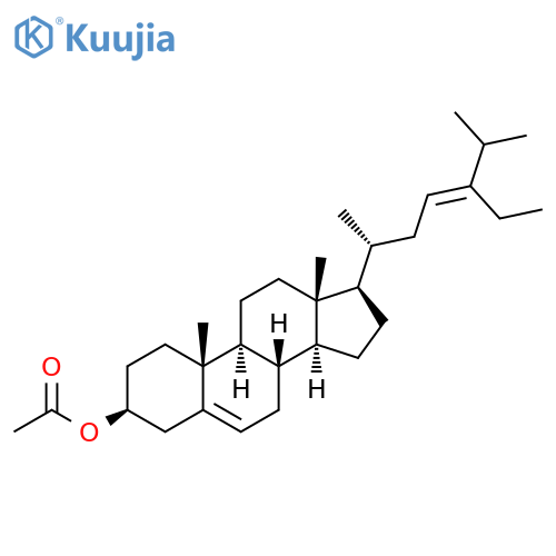 (3β,23E)-Stigmasta-5,23-dien-3-ol 3-Acetate structure