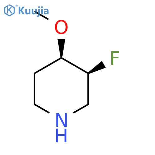 cis-3-fluoro-4-methoxypiperidine structure