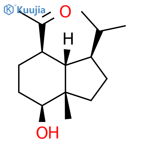 Ethanone,1-[(3R,3aS,4R,7S,7aS)-octahydro-7-hydroxy-7a-methyl-3-(1-methylethyl)-1H-inden-4-yl]- structure