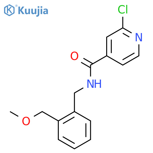 2-chloro-N-{2-(methoxymethyl)phenylmethyl}pyridine-4-carboxamide structure