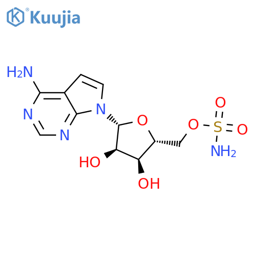 7H-Pyrrolo[2,3-d]pyrimidin-4-amine,7-[5-O-(aminosulfonyl)-b-D-ribofuranosyl]- structure