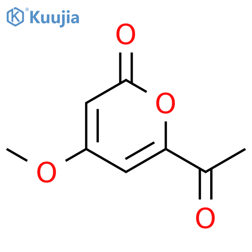 6-acetyl-4-methoxy-2H-pyran-2-one structure