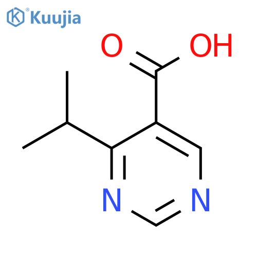 4-(Propan-2-yl)pyrimidine-5-carboxylic acid structure