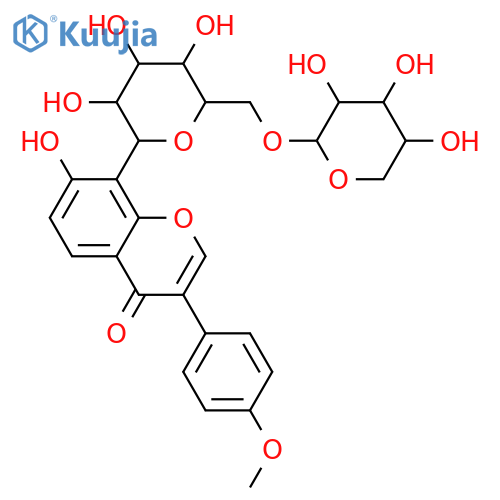 8-C-β-D-Glucopyranosyl-4',7-dihydroxyisoflavone; 4'-Me ether, 6''-O-β-D-xylopyranosyl structure
