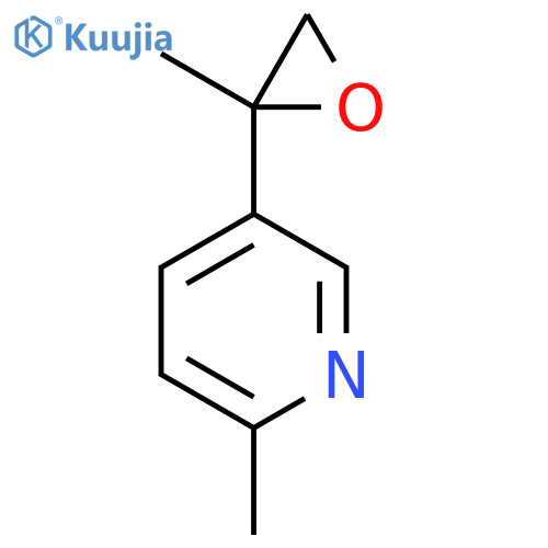 2-methyl-5-(2-methyloxiran-2-yl)pyridine structure