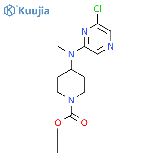Tert-butyl 4-[(6-chloropyrazin-2-yl)(methyl)amino]piperidine-1-carboxylate structure
