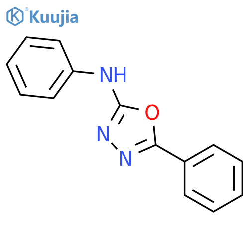 N,5-diphenyl-1,3,4-oxadiazol-2-amine structure