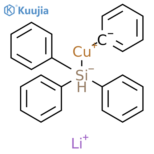 Cuprate(1-), phenyl(triphenylsilyl)-, lithium (9CI) structure