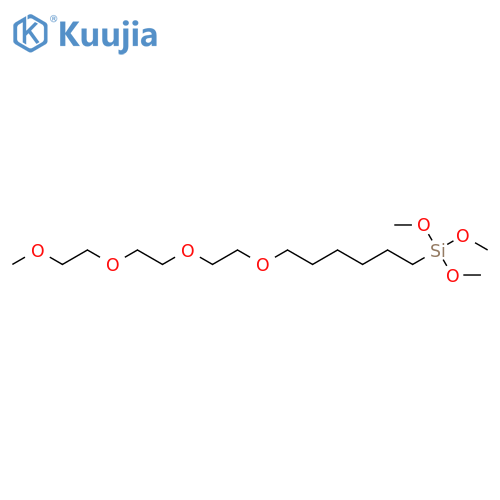 (6-(2-(2-(2-Methoxyethoxy)ethoxy)ethoxy)hexyl)trimethoxysilane structure