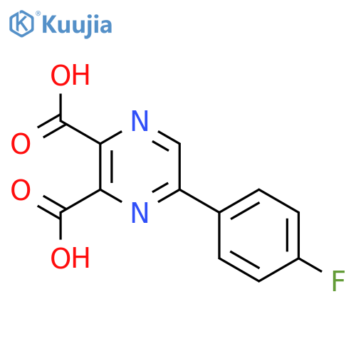 5-(4-Fluorophenyl)-pyrazine-2,3-dicarboxylic acid structure
