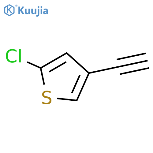 2-chloro-4-ethynylthiophene structure