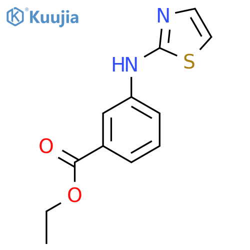 Ethyl 3-[(1,3-thiazol-2-yl)amino]benzoate structure