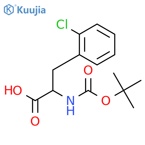 Boc-2-chloro-L-phenylalanine structure