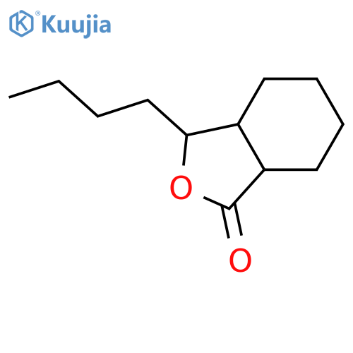 3-Butylhexahydro-1(3H)-isobenzofuranone; (3S,3aR,7aS)-form structure