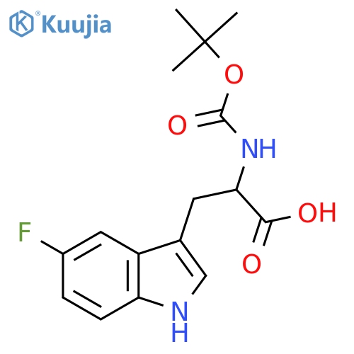 (2R)-2-(Tert-Butoxycarbonylamino)-3-(5-Fluoro-1H-Indol-3-Yl)Propanoic Acid structure