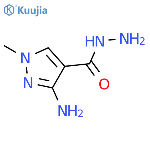 3-amino-1-methyl-1H-Pyrazole-4-carboxylic acid  hydrazide structure