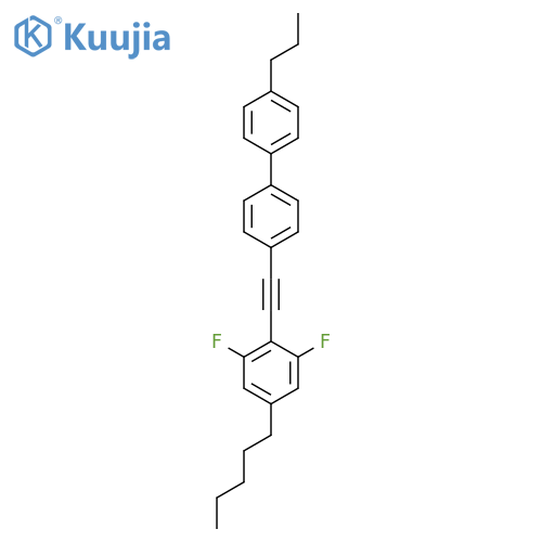 1,1'-Biphenyl, 4-[2-(2,6-difluoro-4-pentylphenyl)ethynyl]-4'-propyl- structure