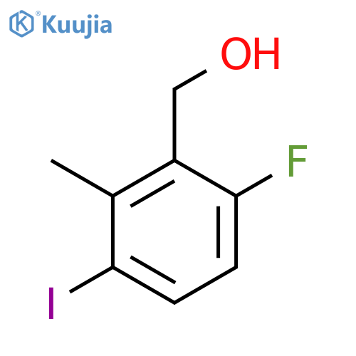 (6-Fluoro-3-iodo-2-methylphenyl)methanol structure
