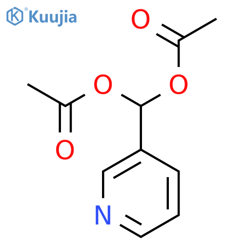 3-pyridine carbaldehyde diacetate structure