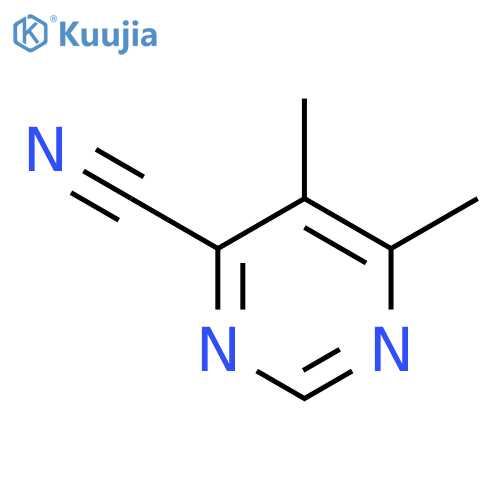 4-Pyrimidinecarbonitrile,5,6-dimethyl- structure