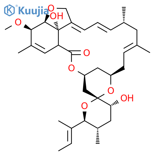 (3'R,4S,5'S,6S,6'S,8R,10E,13R,14E,16E,20R,21R,24S)-6'-[(E)-But-2-en-2-yl]-3',24-dihydroxy-21-methoxy-5',11,13,22-tetramethylspiro[3,7,19-trioxatetracyclo[15.6.1.14,8.020,24]pentacosa-10,14,16,22-tetraene-6,2'-oxane]-2-one structure
