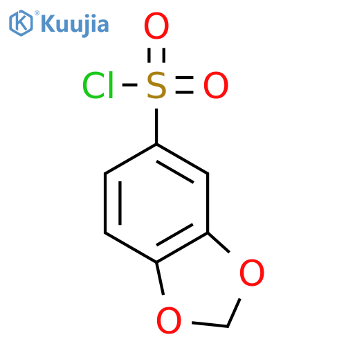 1,3-Benzodioxole-5-sulfonyl chloride structure