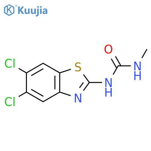 UREA, N-(5,6-DICHLORO-2-BENZOTHIAZOLYL)-N'-METHYL- structure