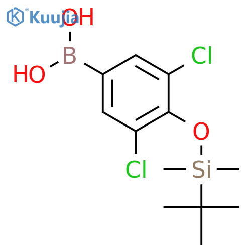 4-(tert-Butyldimethylsilyloxy)-3,5-dichlorophenylboronic Acid structure
