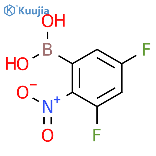 3,5-Difluoro-2-nitrophenylboronic acid structure
